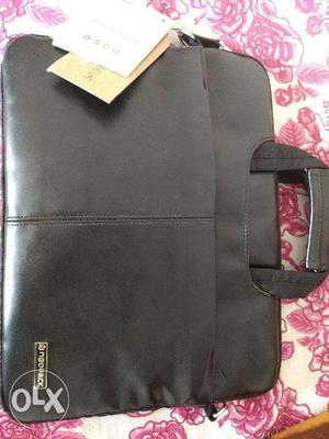 New Black leather mini laptop BAG