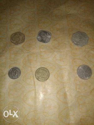 One 3 paisa coin of year  paisa coin of