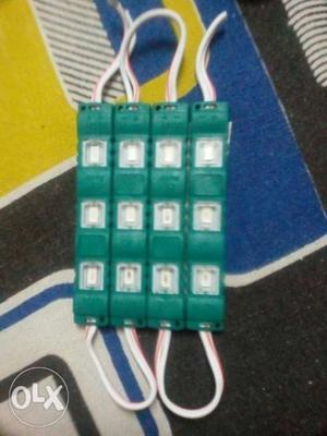 Rectangular Green Corded Electronic Device