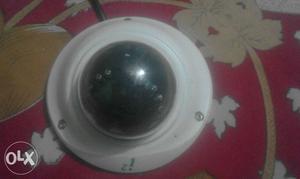 Round White IP Camera