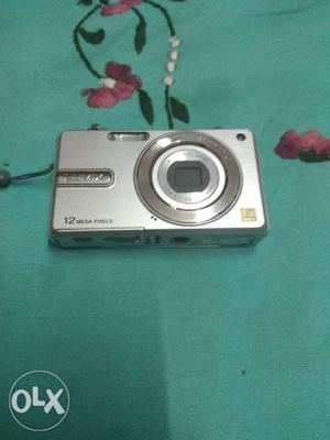 Silver Point-and-shoot Camera