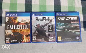 The Crew, Homefront Revolution, Battlefield Hardline PS4