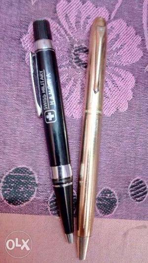 Two Swiss Military Ball Pens