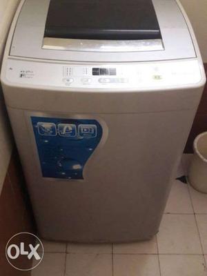 White And Black Whirlpool Front Load Washing Machine