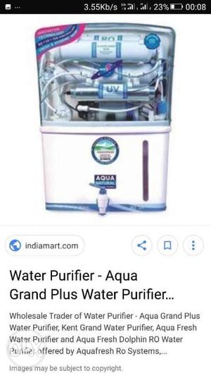 White And Blue Aqua Grand Plus Water Purifier Screenshot