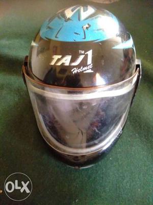 White And Blue Taj 1 Full-face Helmet