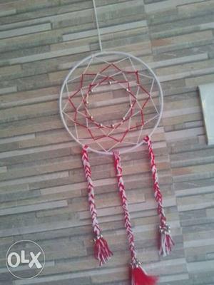 White And Red Dream Catcher