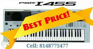 Yamaha PSRI455 Keyboard with Warranty includes STAND & COVER