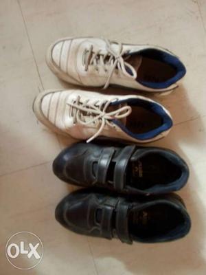 10 No. action white shoes, Asian Black Shoes