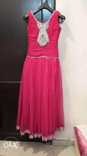 Beautiful Party Gown in Pink colour