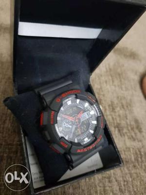 Black And Red Casio G-Shock Digital Watch