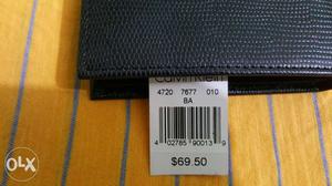 Black Calvin Klein Leather Bi Fold Wallet