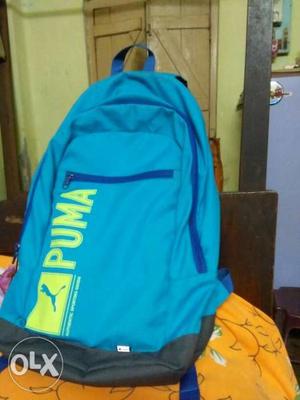 Blue And Yellow PUMA Backpack