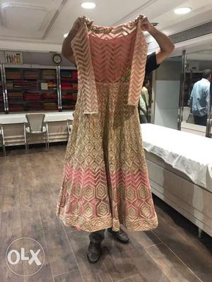 Brand New Unused Pink Floor Length Anarkali Dress