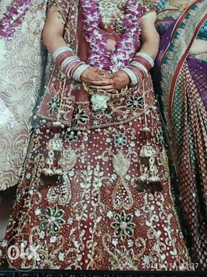 Bridal lehenga wear only once in my marriage.