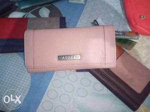 Caprese Women's Pink Leather Long Wallet