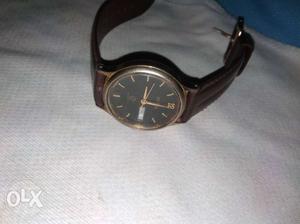 Date and time rist watch male stanless steel back