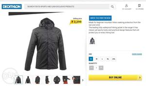 Decathlon Riding n Trekking Jacket All Weather Proof for