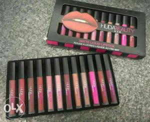 Huda Beauty Matte Liquid Lipstick Set With Box