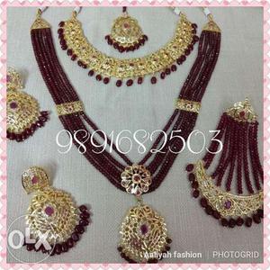 Hyderabadi jewelry 6 crt gold plated..make on