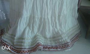 Long White skirt