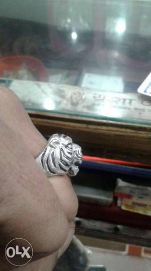 Man's lion ring antic disgn 925 pure silver