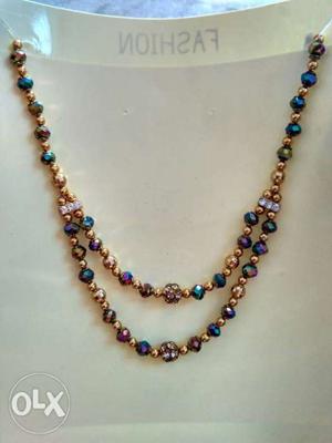 Multicolour simple necklace