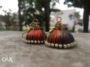 New silk thread earrings
