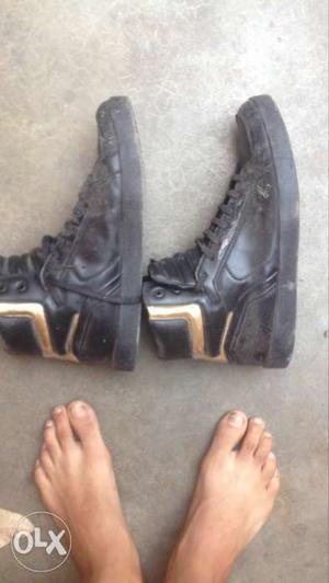 Pair Of Black Zara men original shoes size 9 one week used