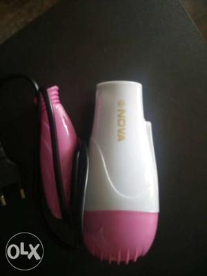 Pink And White Philips Hair Blower