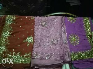 Purple And Brown Textiles