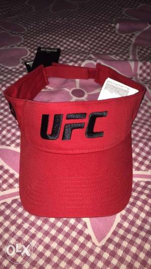 Red And Black UFC Sun Visor Cap