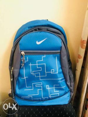 Teal And Gray Nike Backpack