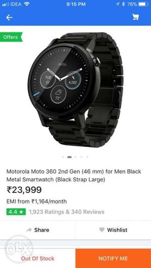 Urgent sell Motorola moto nd generation black colour