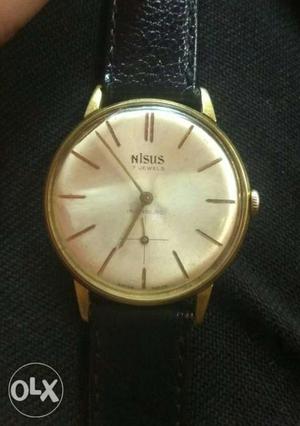 Vintage Swiss 20micron gold sub second watch