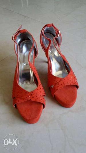 Women's Red shoes. Not worn at all. Brand new.
