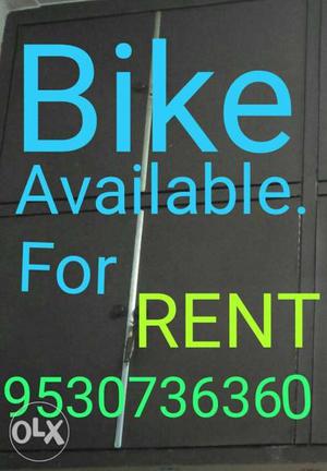 Bike Available For Rent Text