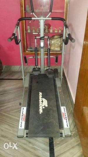 Black And Gray Bowflex Treadmill