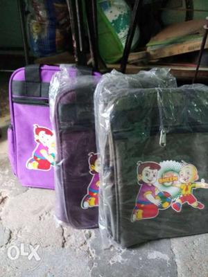 Black And Purple Backpacks