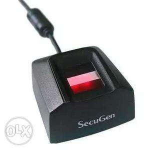 Black And Red SecuGen Corded Electronic Device