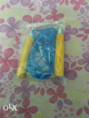 Brown And Blue Skipping Rope With Clear Plastic Pack