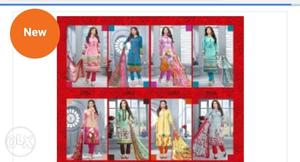 Cotton suits at whole sale price..stock clearance