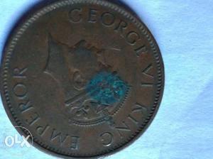 George VI King Emperor Indian Coin