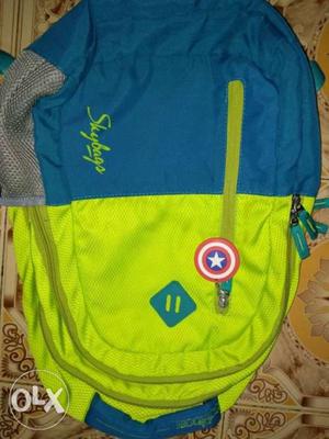 Green And Blue Backpack