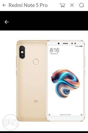 Mi note 5 pro gold...seal packed..