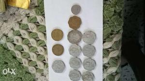 Old coin of ten and twentey pisa