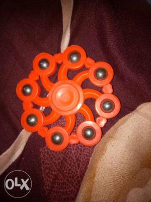 Orange Fidget Hand Spinners