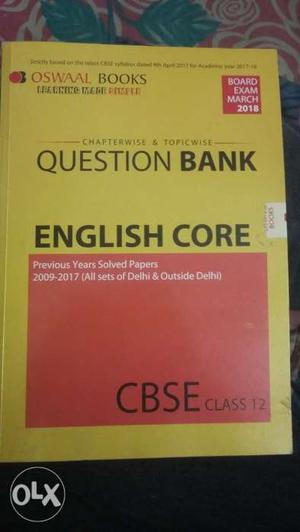 Oswaal Question Bank English Core(Brand new)