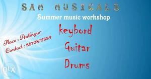 Sam Musicals Summer Music Workshop Text