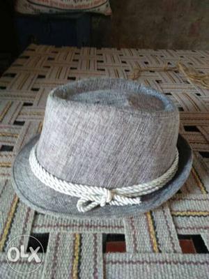 Space-dye Gray Fedora Hat
